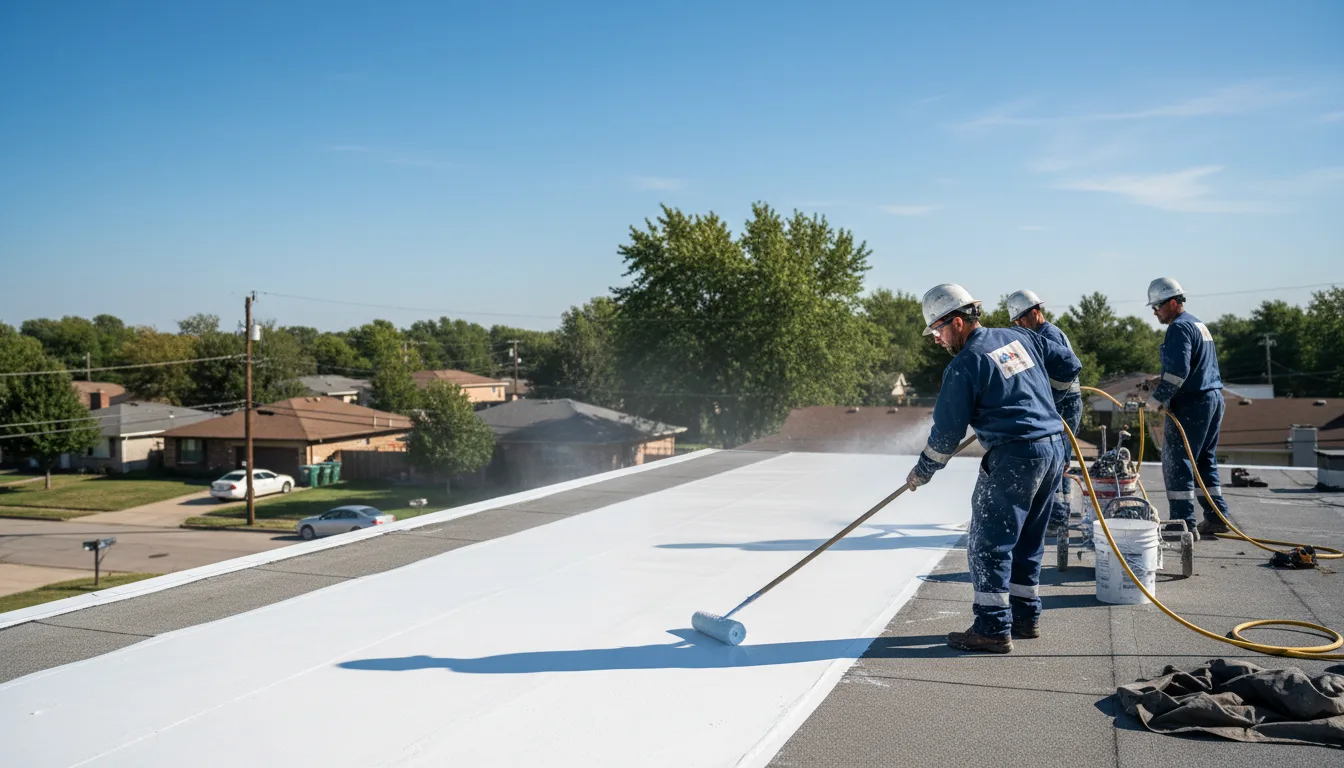 Commercial roof coating in Carman, IL near me